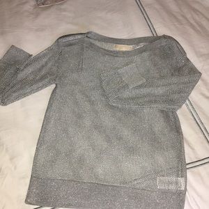 Sheer silver Michael Kors Sweater